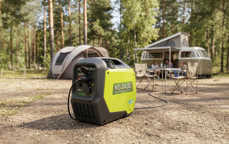 KSB 32i S — compact 3 kW inverter generator in a soundproof enclosure