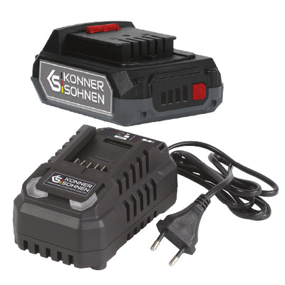 Acumulator de 2,0 Ah și încărcător de 2,4 A incluse