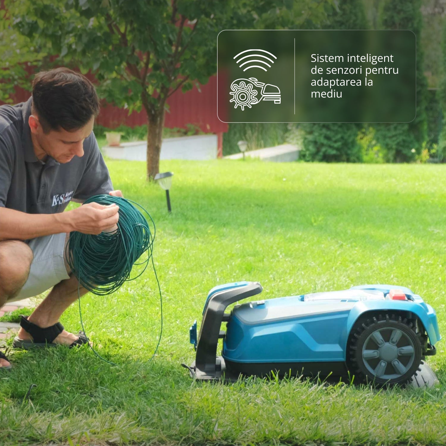 Mașină de tuns iarba robotizată 