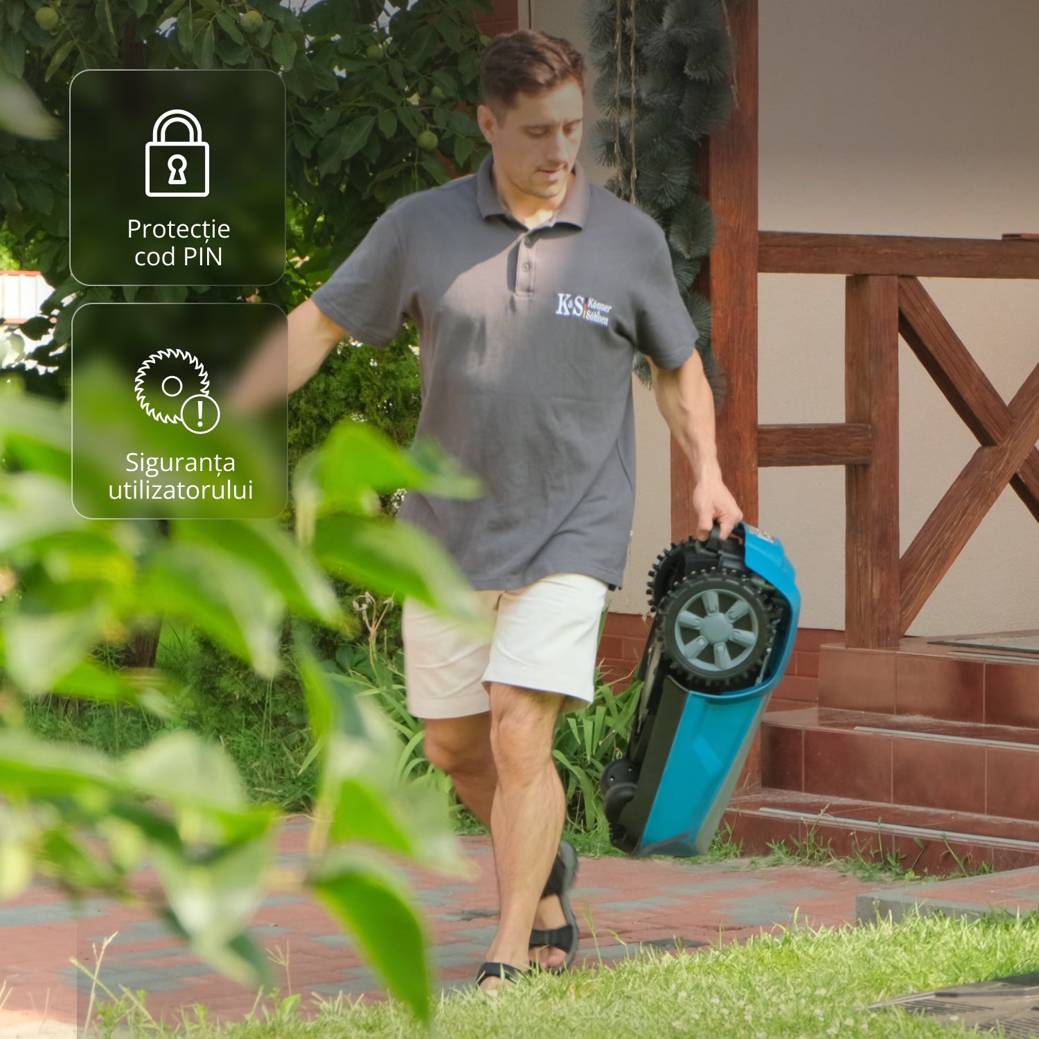 Mașină de tuns iarba robotizată 
