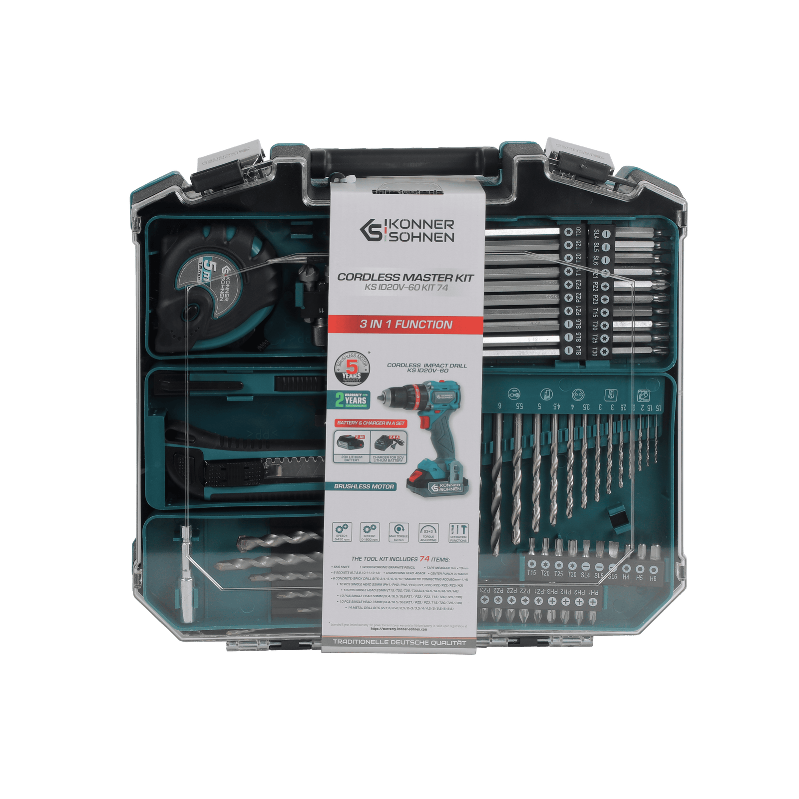 Baterie Maestru fără Fir KS ID20V-60 KIT 74 