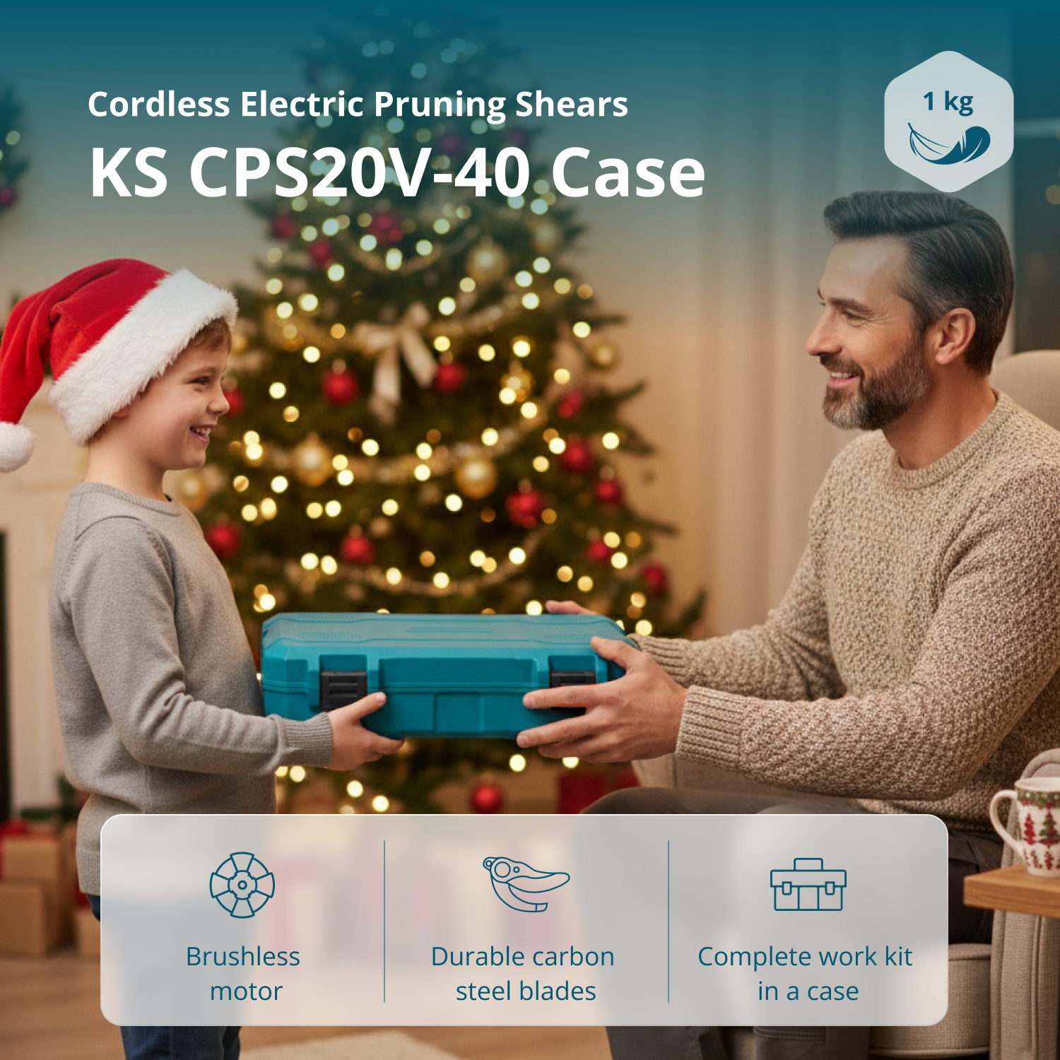 Cordless Electric Pruning Shears KS CPS20V-40 Case