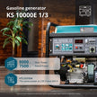 Gasoline generator "Könner & Söhnen" KS 10000E 1/3 thumbnail