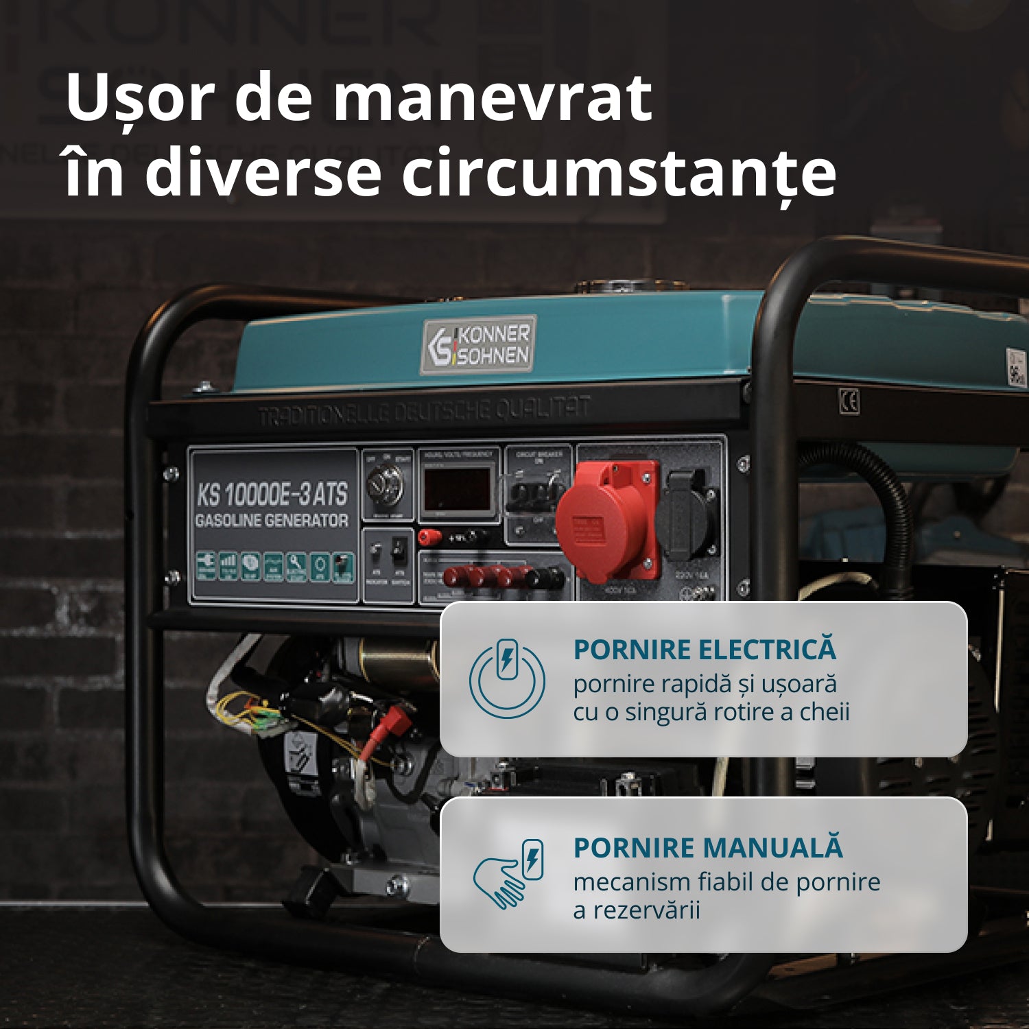 Generator pe benzina "Könner & Söhnen" KS 10000E-3 ATS