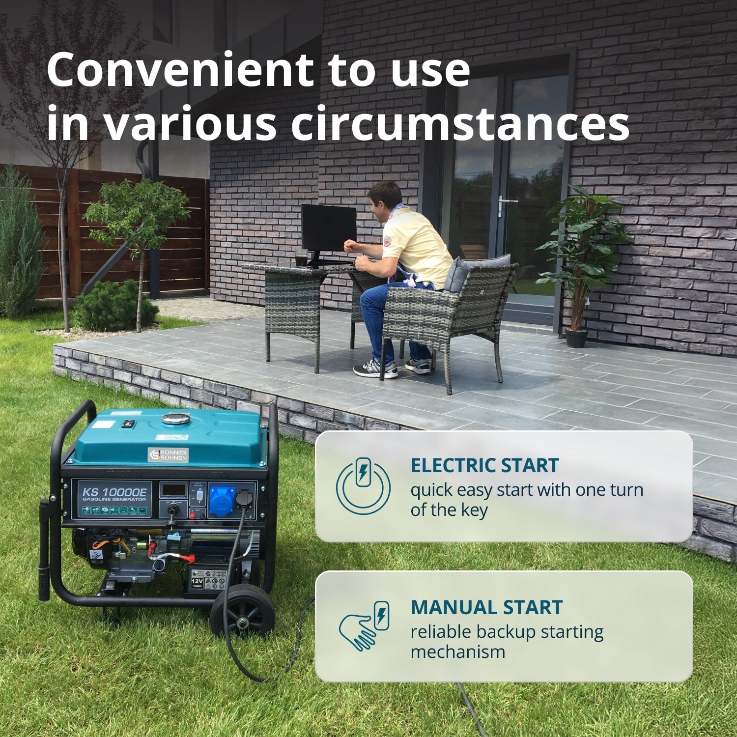 Gasoline generator "Könner & Söhnen" KS 10000E