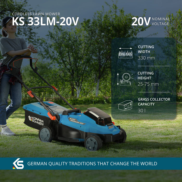 Mașină de tuns iarba fără fir KS 33LM-20V