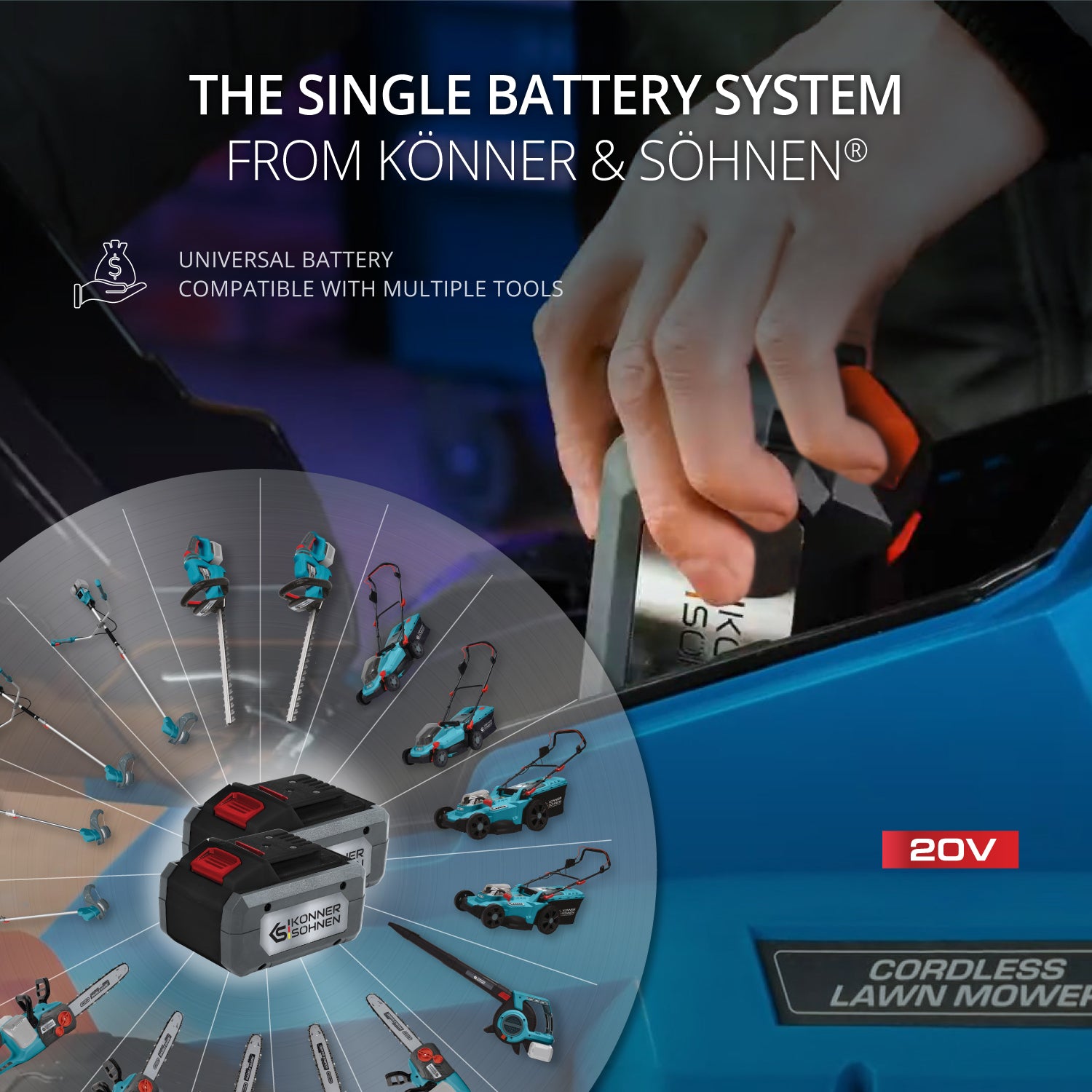 Vezeték nélküli fűnyíró KS 33LM-20V
