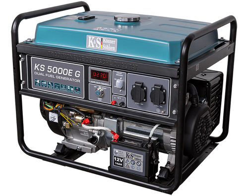 Generator pe gaz/benzina "Könner & Söhnen" KS 5000E G