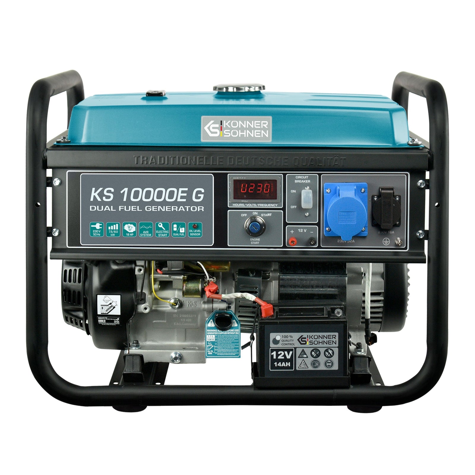 Generator pe gaz/benzina "Könner & Söhnen" KS 10000E G