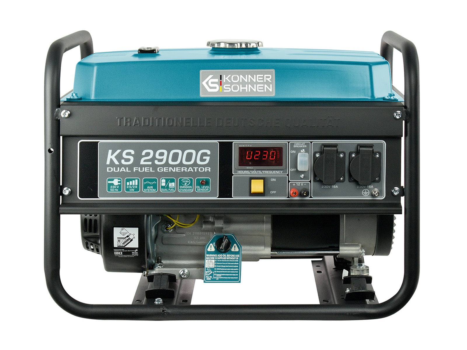 Generator pe gaz/benzina "Könner & Söhnen" KS 2900G