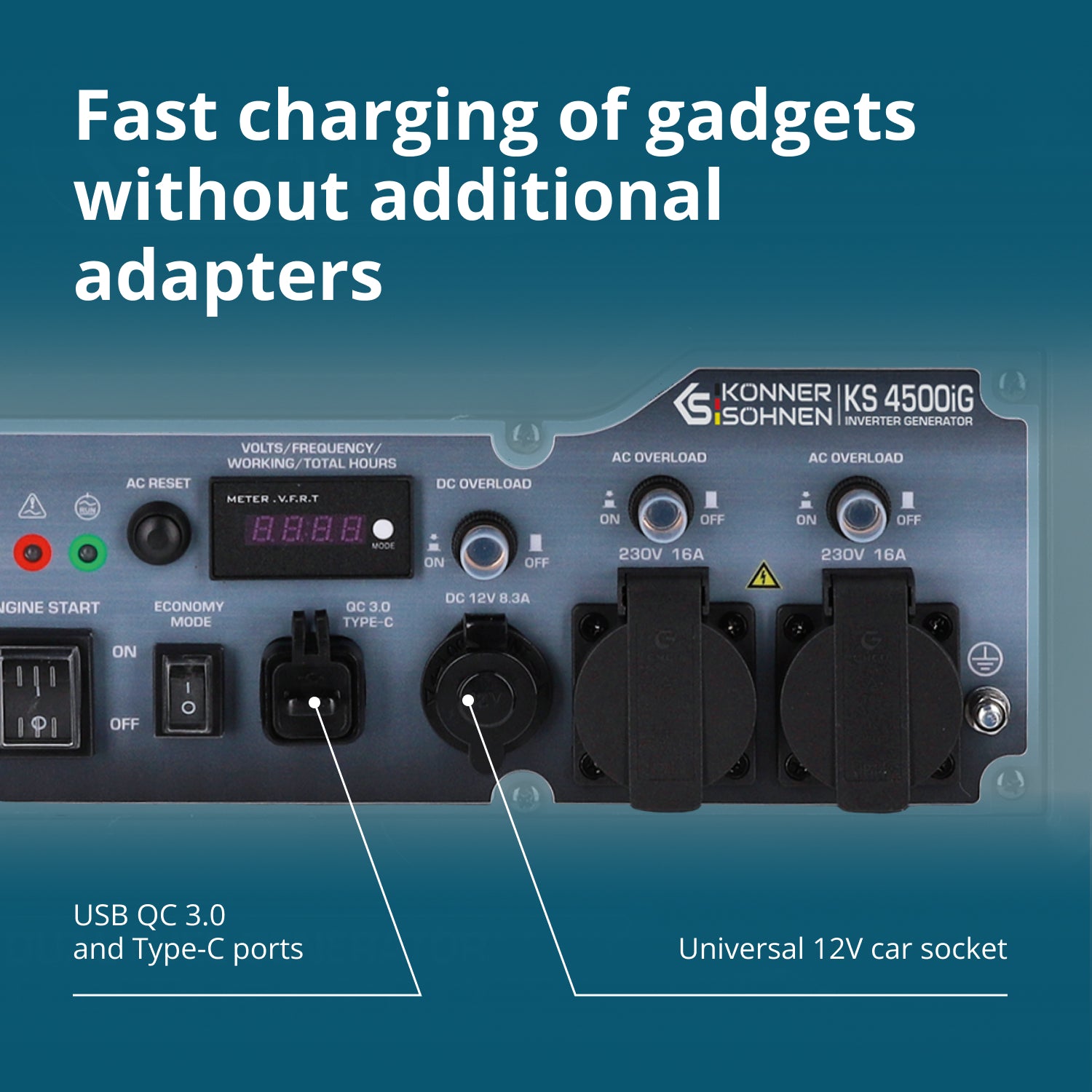 Dual Fuel Inverter Generator KS 4500iG