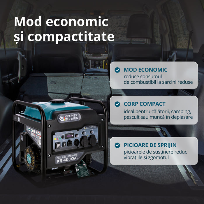 Инверторен генератор с двойно гориво KS 4500iG