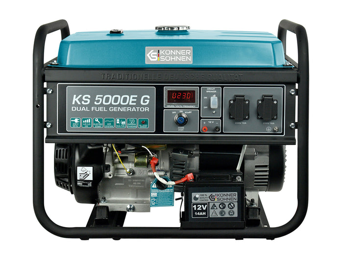 Generator pe gaz/benzina "Könner & Söhnen" KS 5000E G
