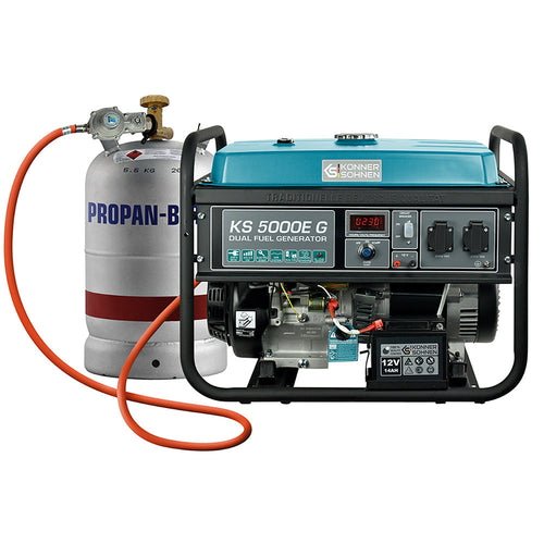 Generator pe gaz/benzina "Könner & Söhnen" KS 5000E G