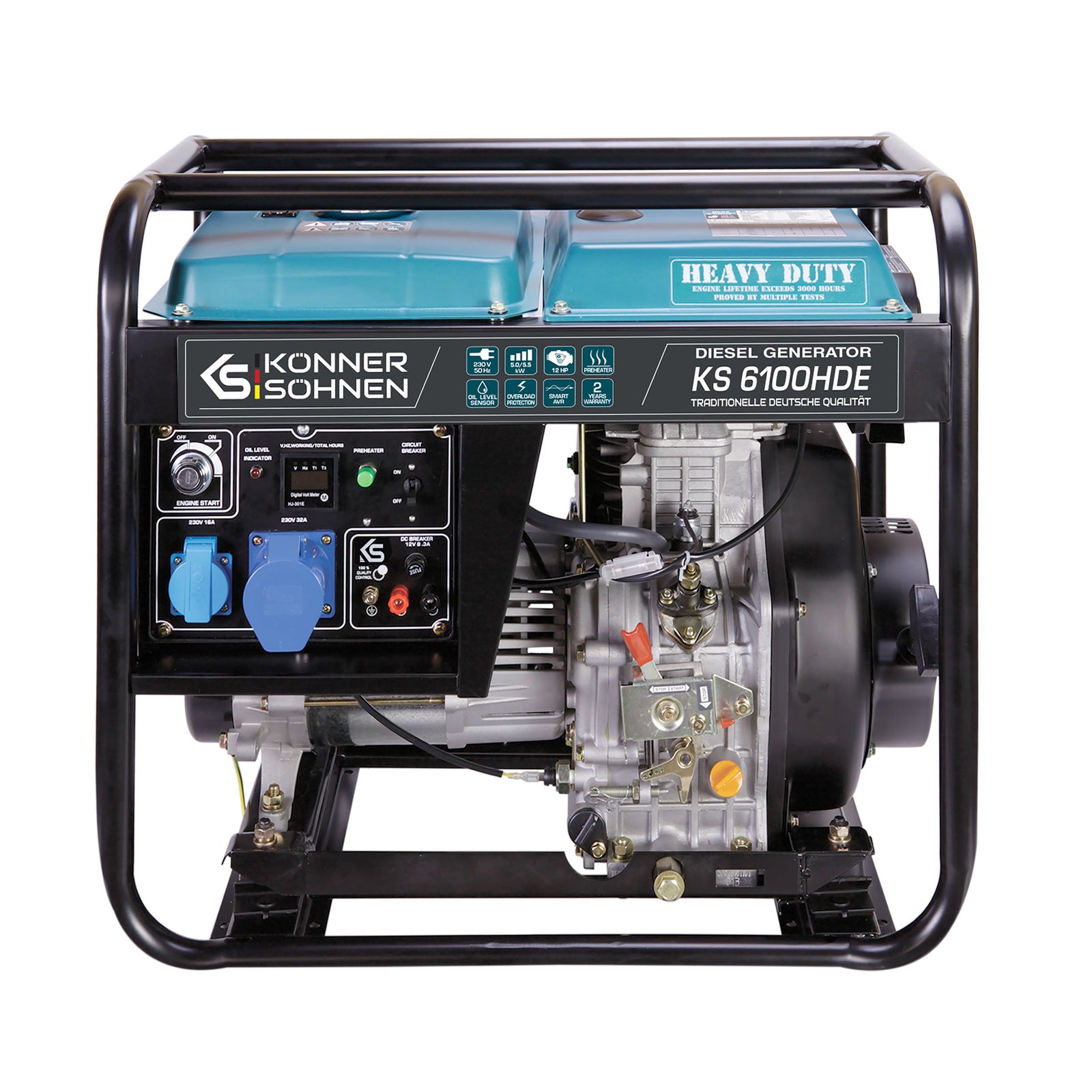 Generator diesel "Könner & Söhnen" KS 6100HDE (EURO V)