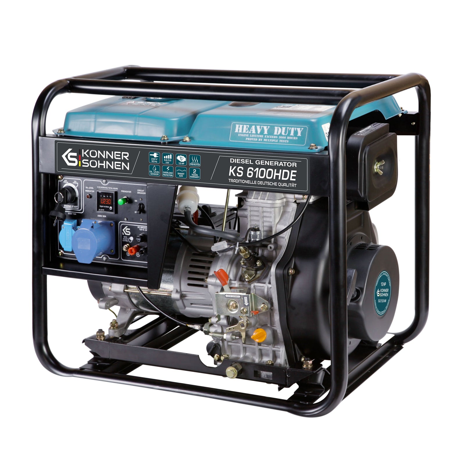 Generator diesel "Könner & Söhnen" KS 6100HDE (EURO V)