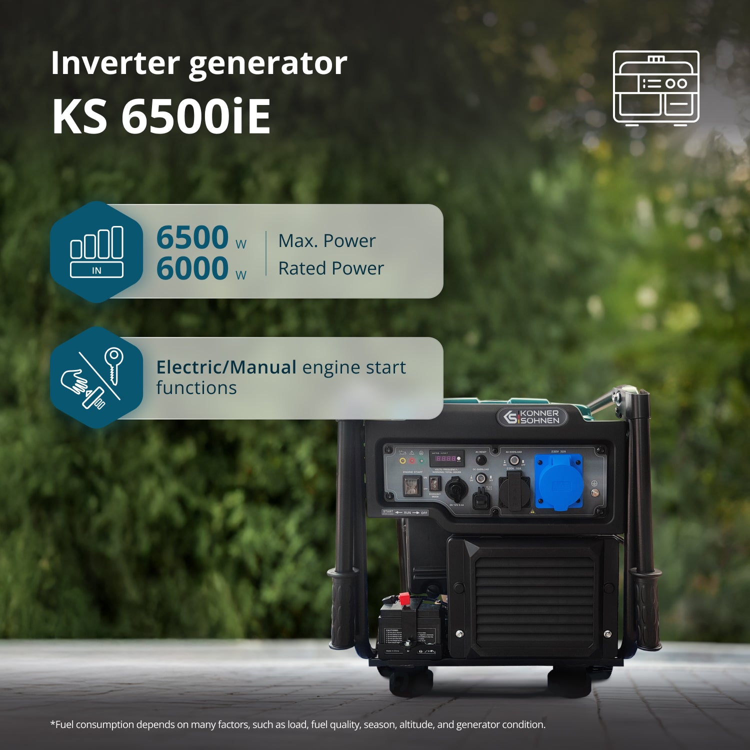 Inverter Gasoline Generator KS 6500iE