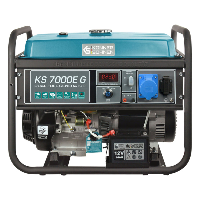 Generator pe gaz/benzina "Könner & Söhnen" KS 7000E G