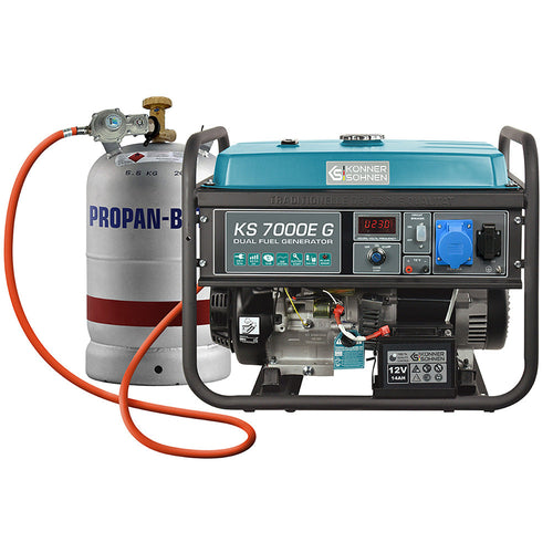 Generator pe gaz/benzina "Könner & Söhnen" KS 7000E G