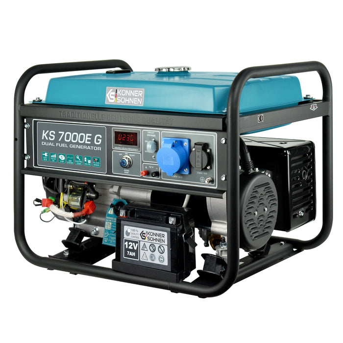 Generator pe gaz/benzina "Könner & Söhnen" KS 7000E G