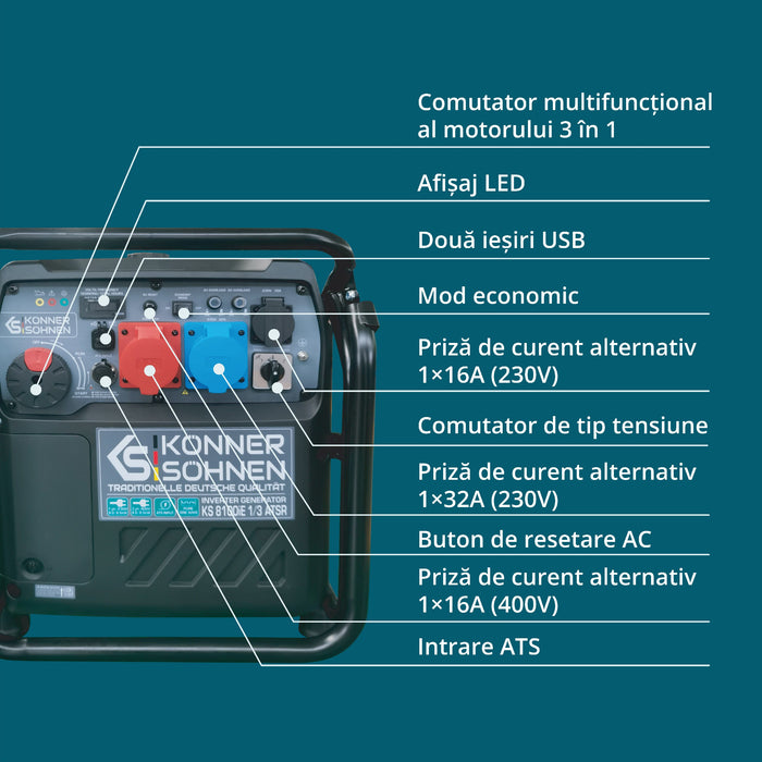Инверторен генератор KS 8100iE 1/3 ATSR