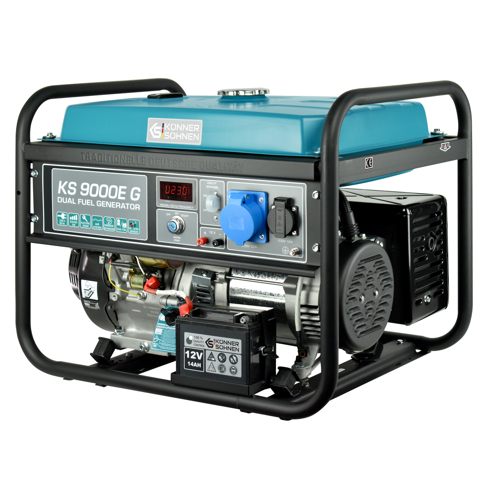 Generator pe gaz/benzina "Könner & Söhnen" KS 9000E G