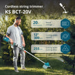 Trimmer de tuns iarbă cu acumulator KS BCT-20V thumbnail