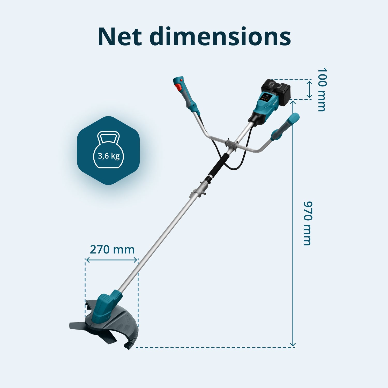 Trimmer de tuns iarbă cu acumulator KS BCT-40V