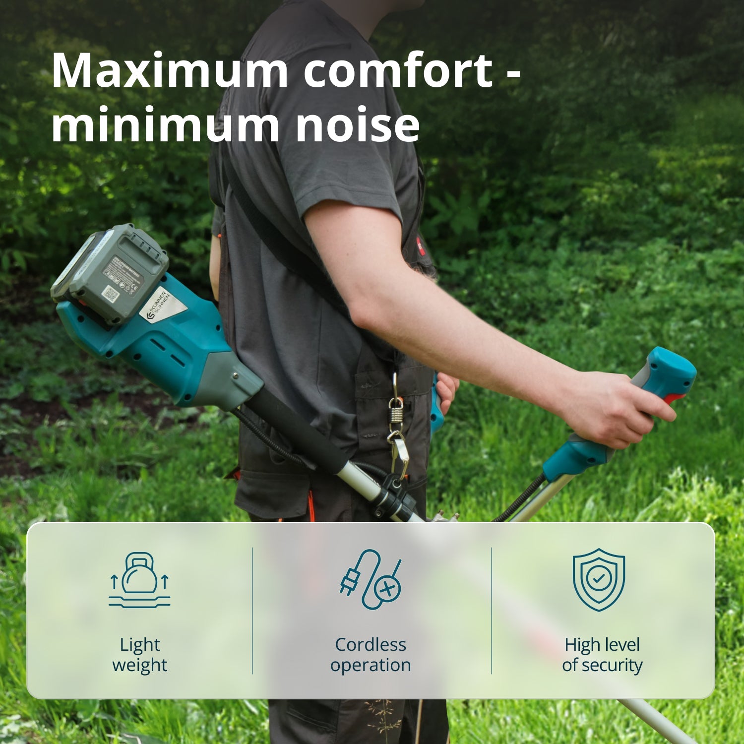 Trimmer de tuns iarbă cu acumulator KS BCT-40V
