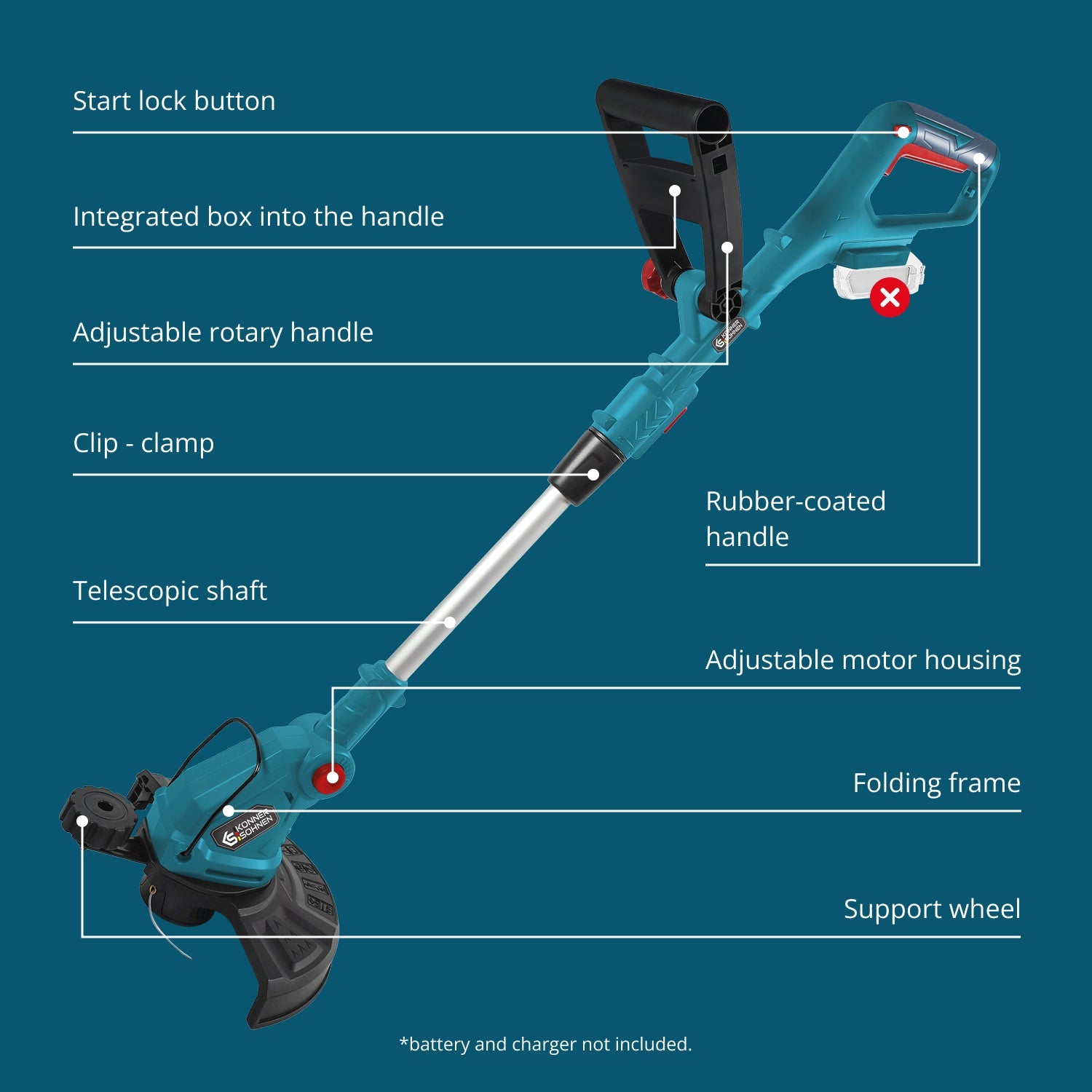 Cordless trimmer KS GT-20V