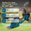 Cordless 2 in 1 Grass Shear and Hedge Trimmer KS SHT-20V thumbnail