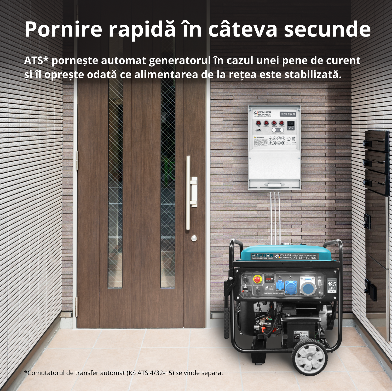 Generator pe benzina "Könner & Söhnen" KS 15-1E ATSR