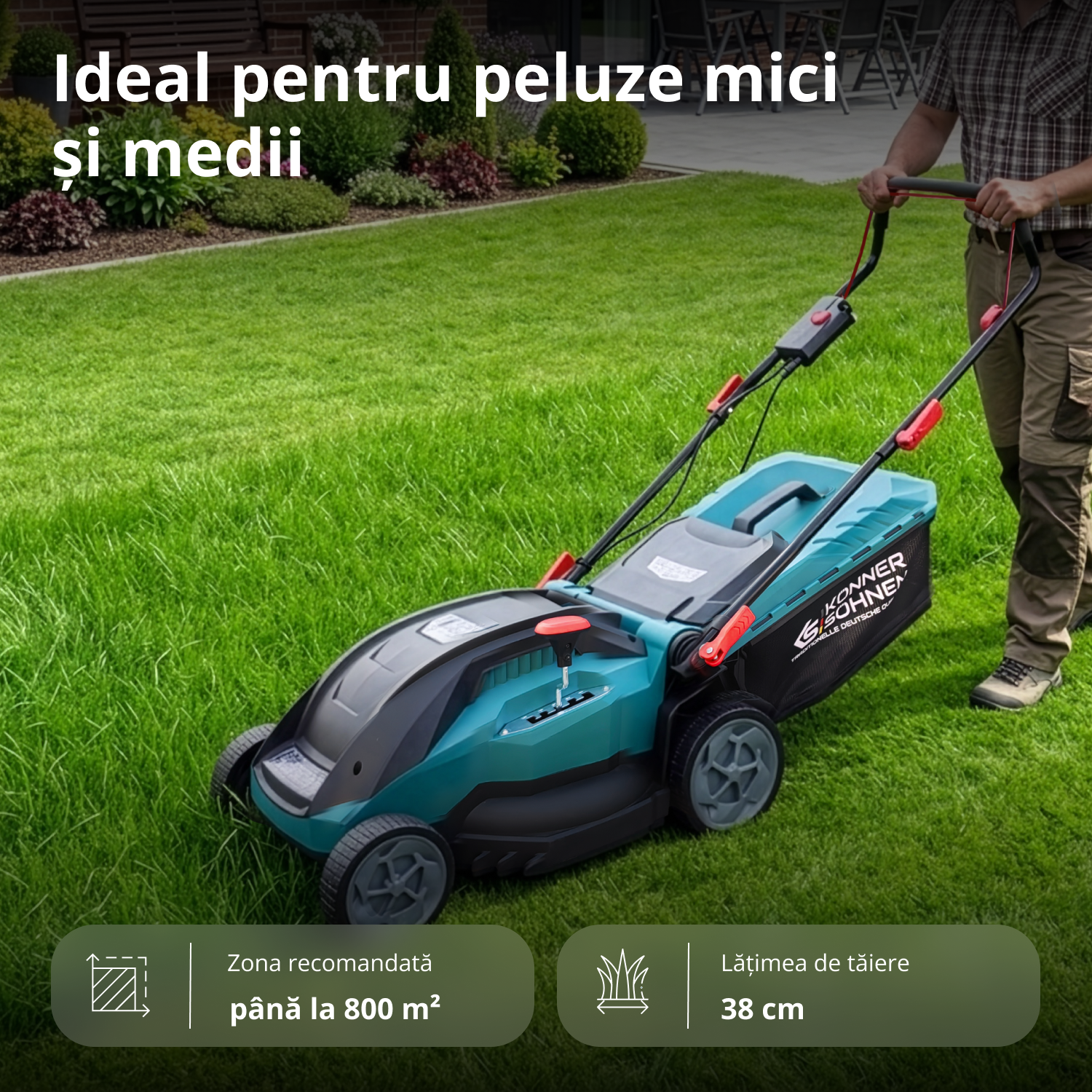 Mașină electrică de tuns gazonul KS 38LM16-BL