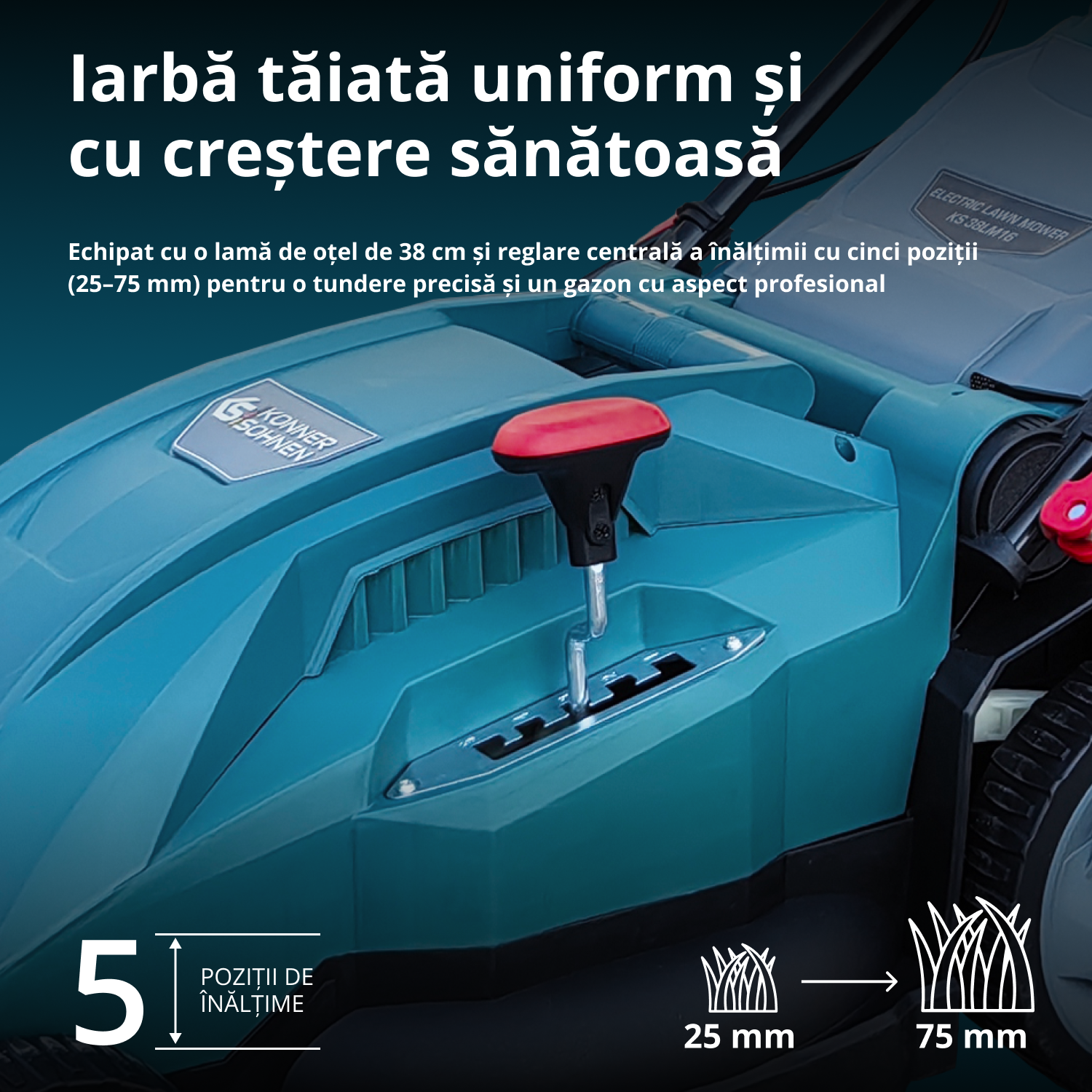 Mașină de tuns iarba electrică KS 38LM16