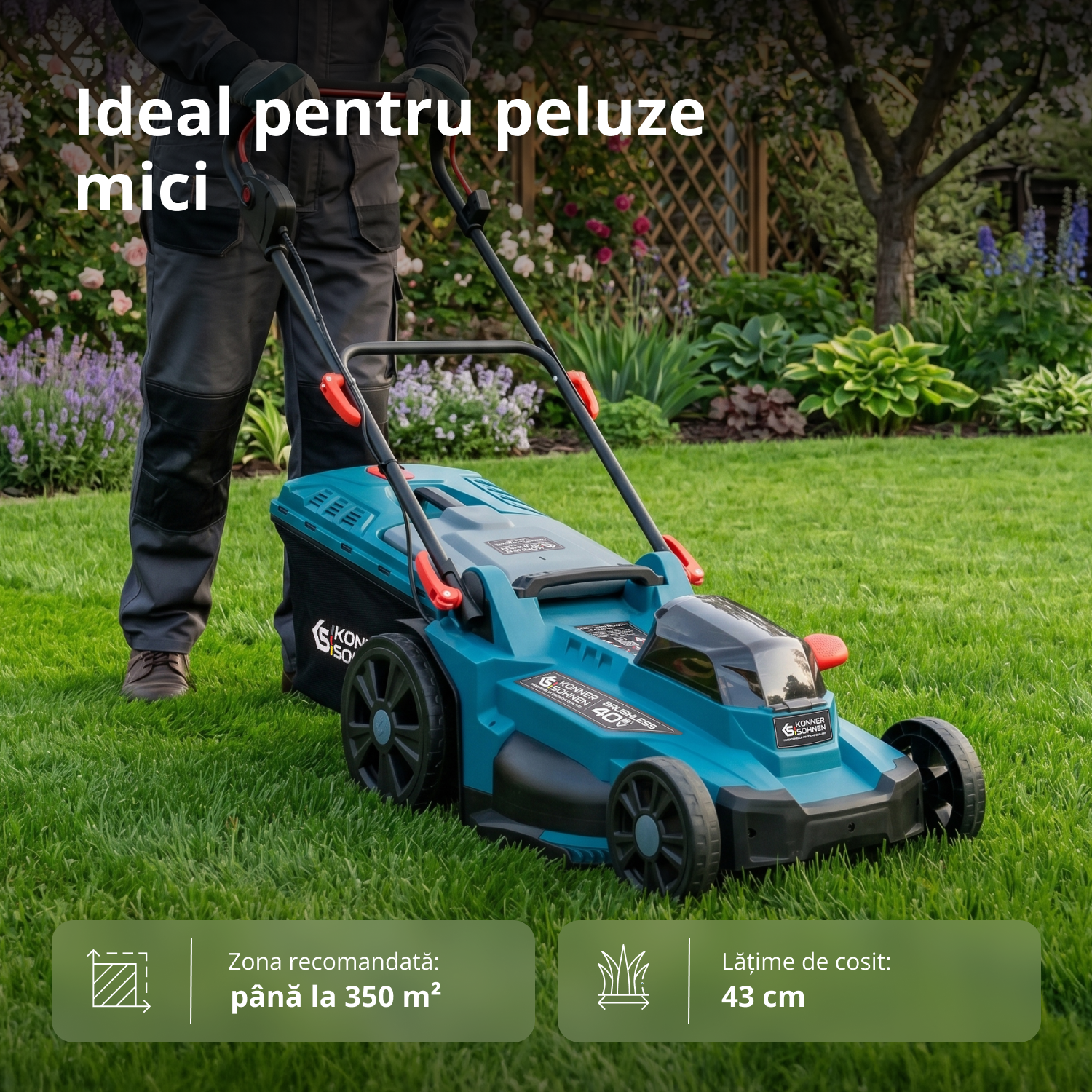 Vezeték nélküli fűnyíró KS 43LM-40V