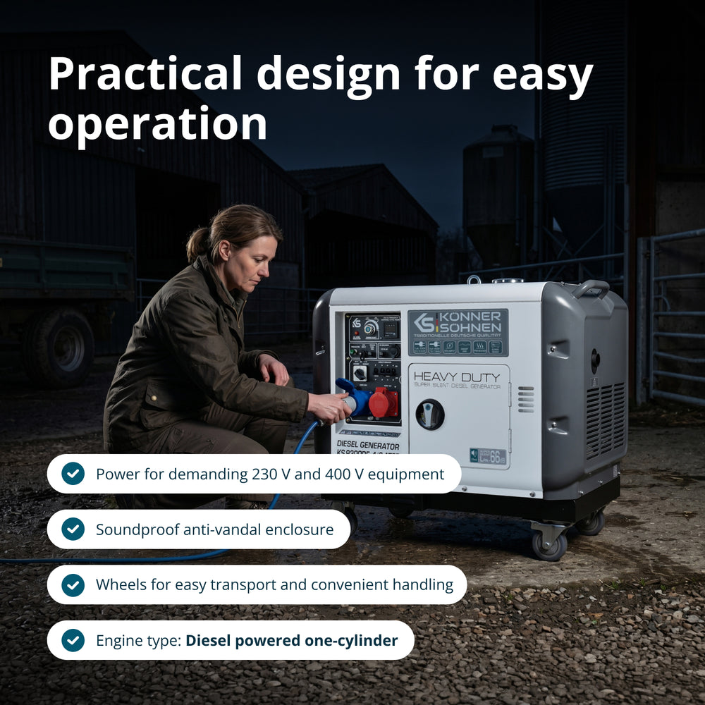 Diesel generator "Könner & Söhnen" KS 9300DE-1/3 ATSR (EURO V)