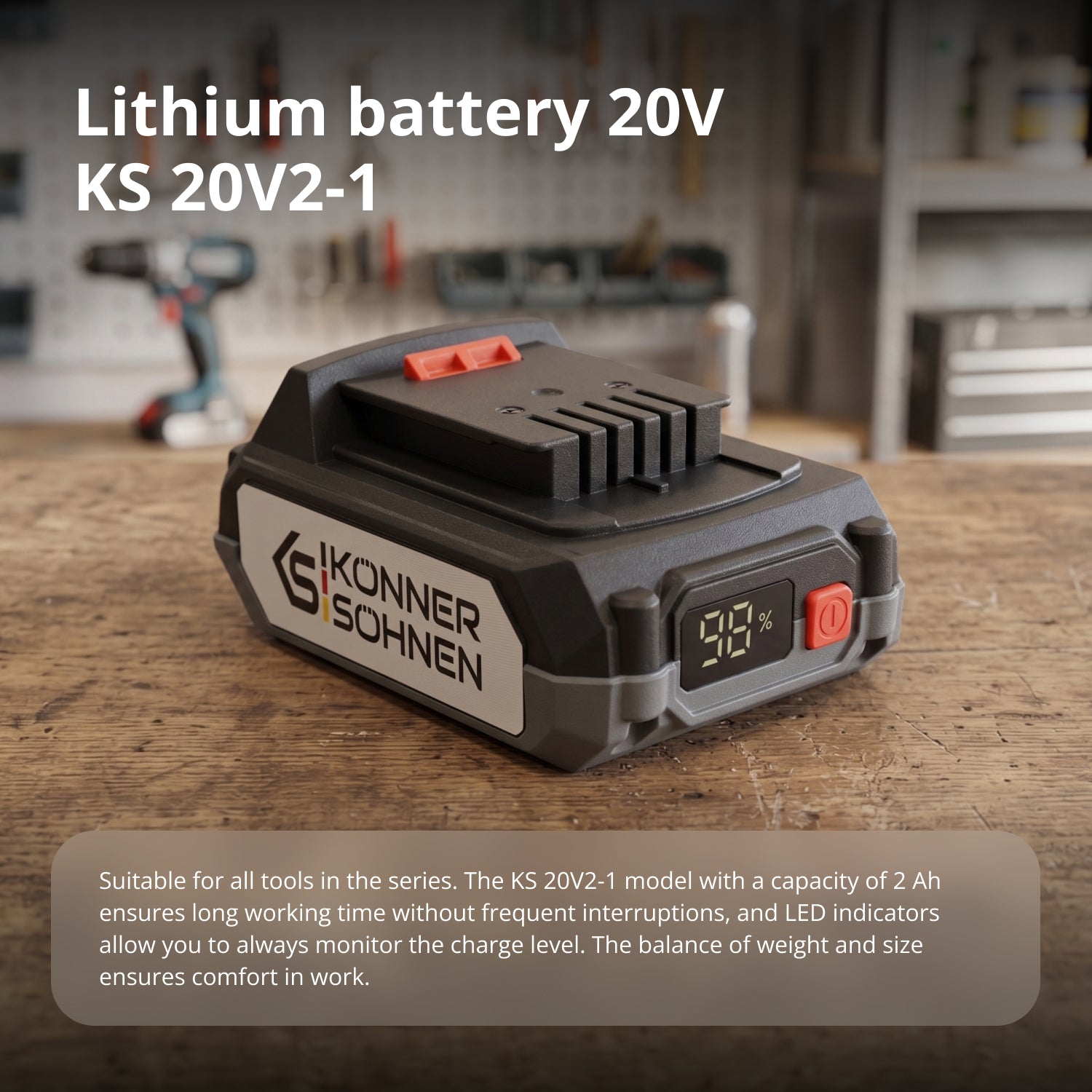 20V Lithium battery KS 20V2-1