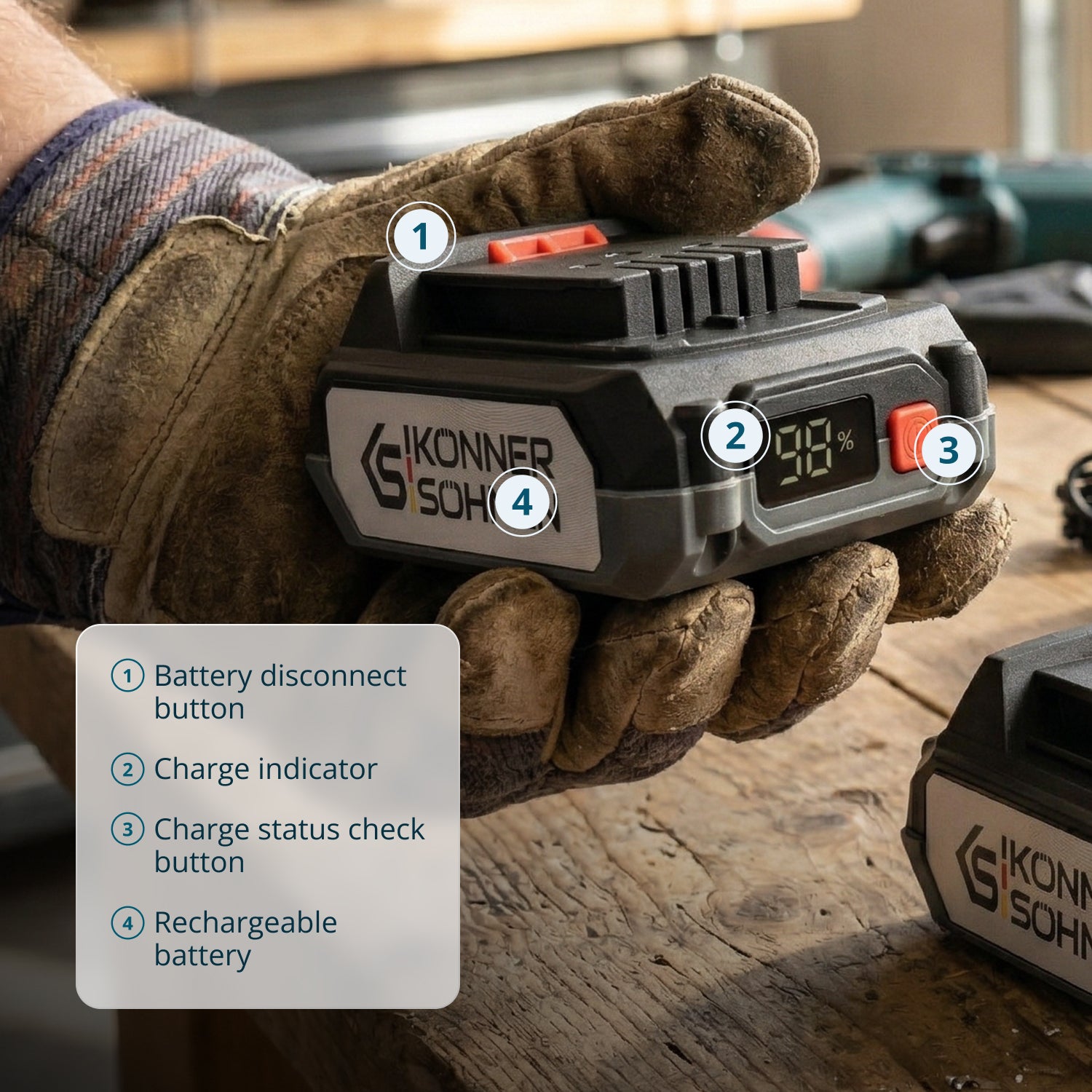 20V Lithium battery KS 20V2-1