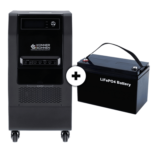 Operare de la o baterie externă