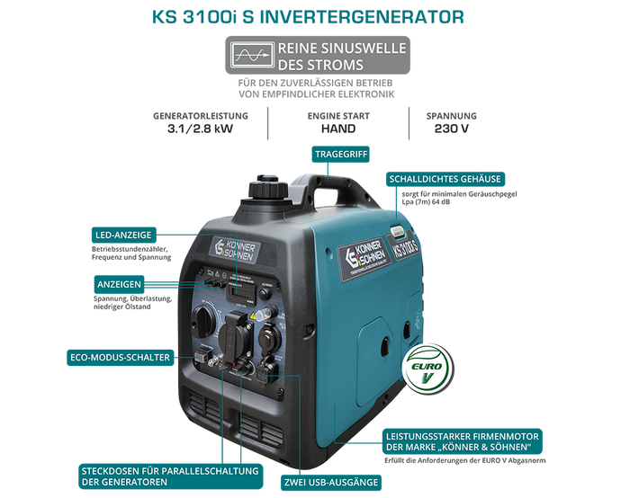 Inverter generator KS 3100i S