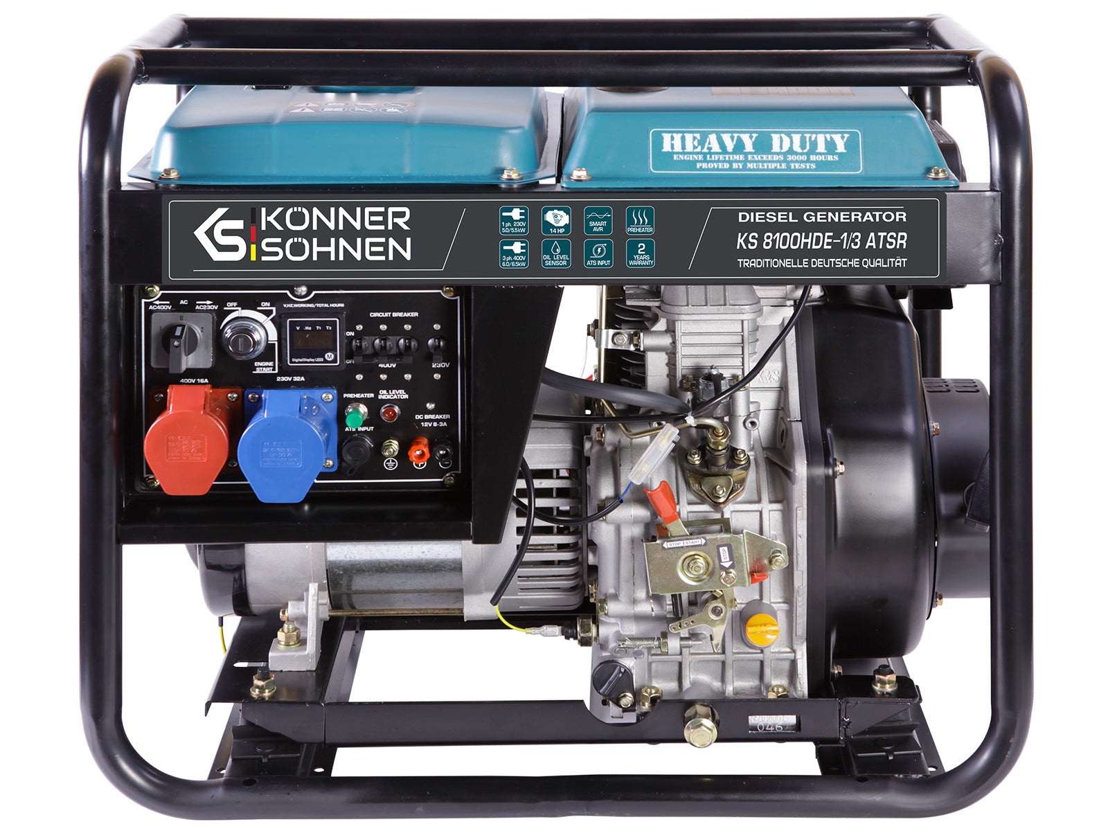Diesel generator "Könner & Söhnen" KS 8100HDE-1/3 ATSR (EURO V)