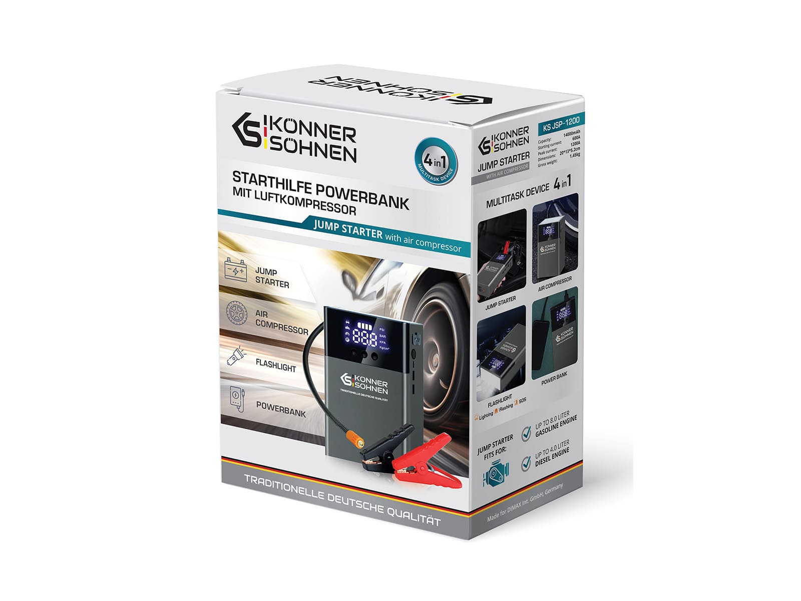 Starter auto cu compresor KS JSP-1200