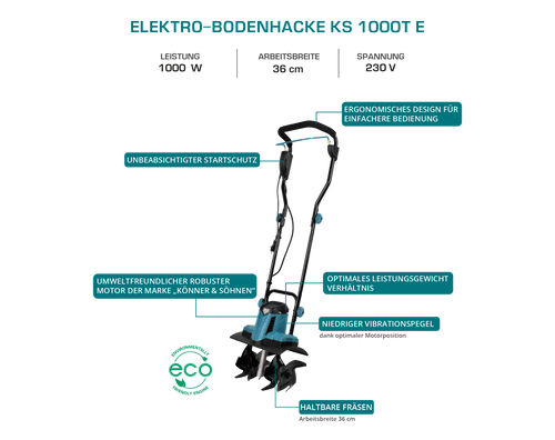 Cultivator electric KS 1000T E