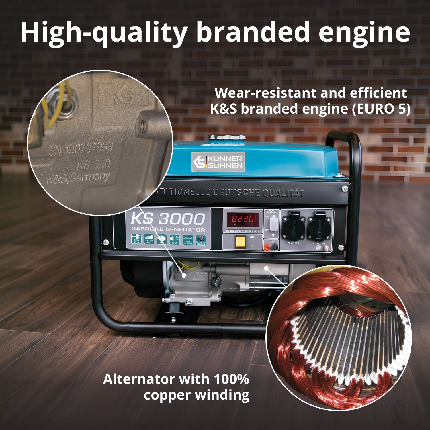 Gasoline generator "Könner & Söhnen" KS 3000