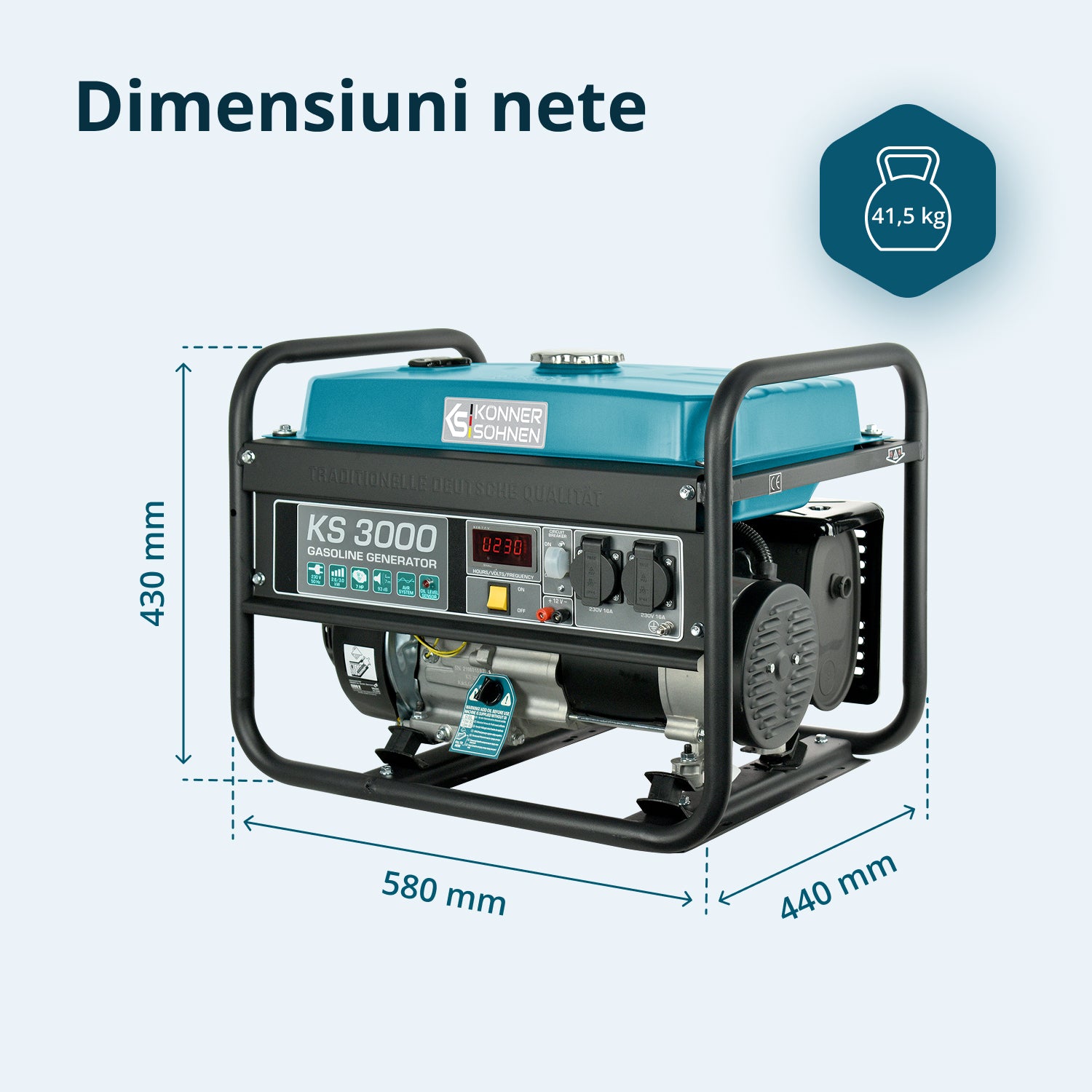 Benzingenerátor „Könner & Söhnen” KS 3000