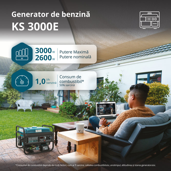 Бензинов генератор „Könner & Söhnen“ KS 3000E
