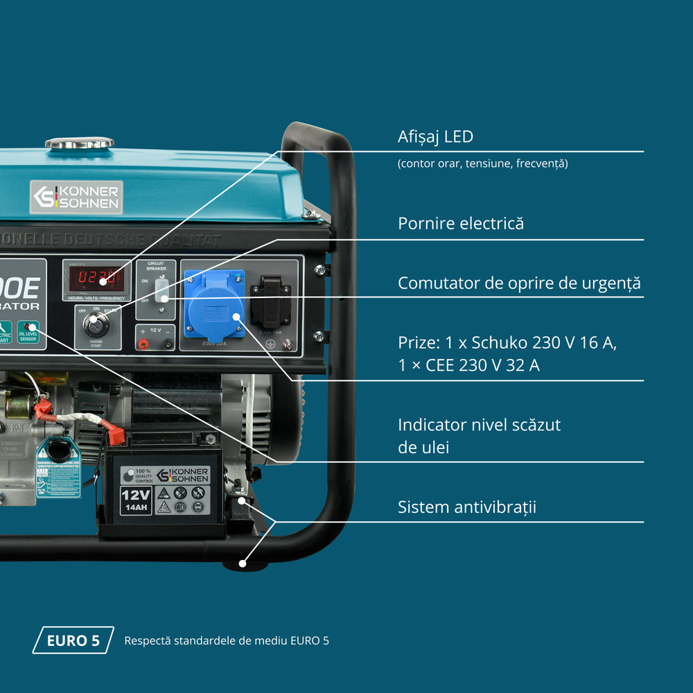 Generator pe benzina "Könner & Söhnen" KS 10000E