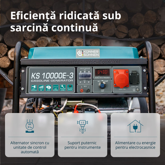 Benzingenerátor „Könner & Söhnen” KS 10000E-3