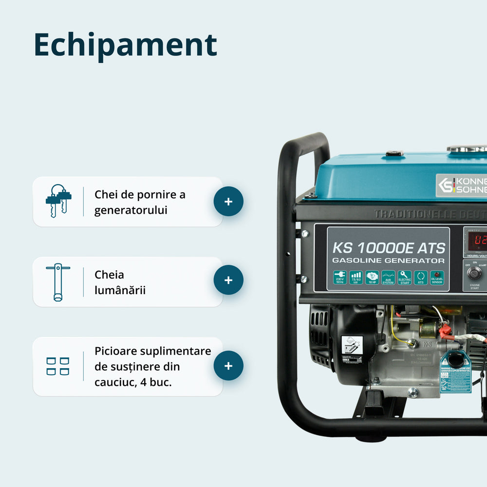Generator pe benzina "Könner & Söhnen" KS 10000E ATS