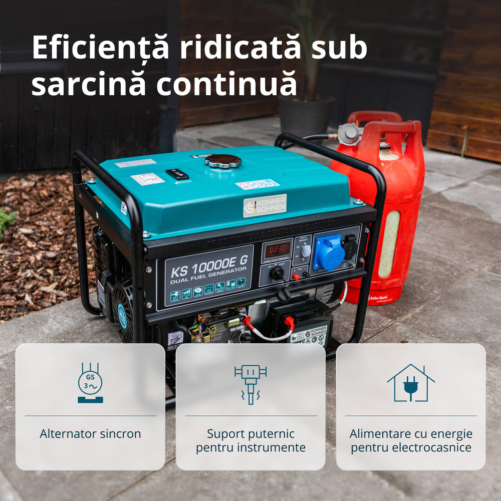 LPG/Benzin Generátor "Könner & Söhnen" KS 10000E G